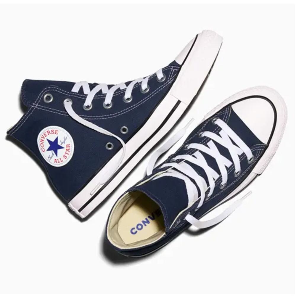 Converse Unisex Navy Chuck Taylor All Star Canvas Hi Sneakers Size W's 15/M's 13